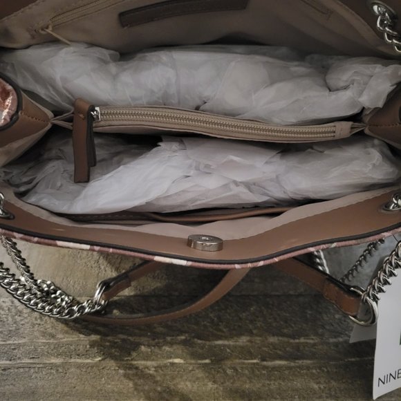 Nine West Canbury Floral Logo Convertible Shoulder Bag - Picture 3 of 4